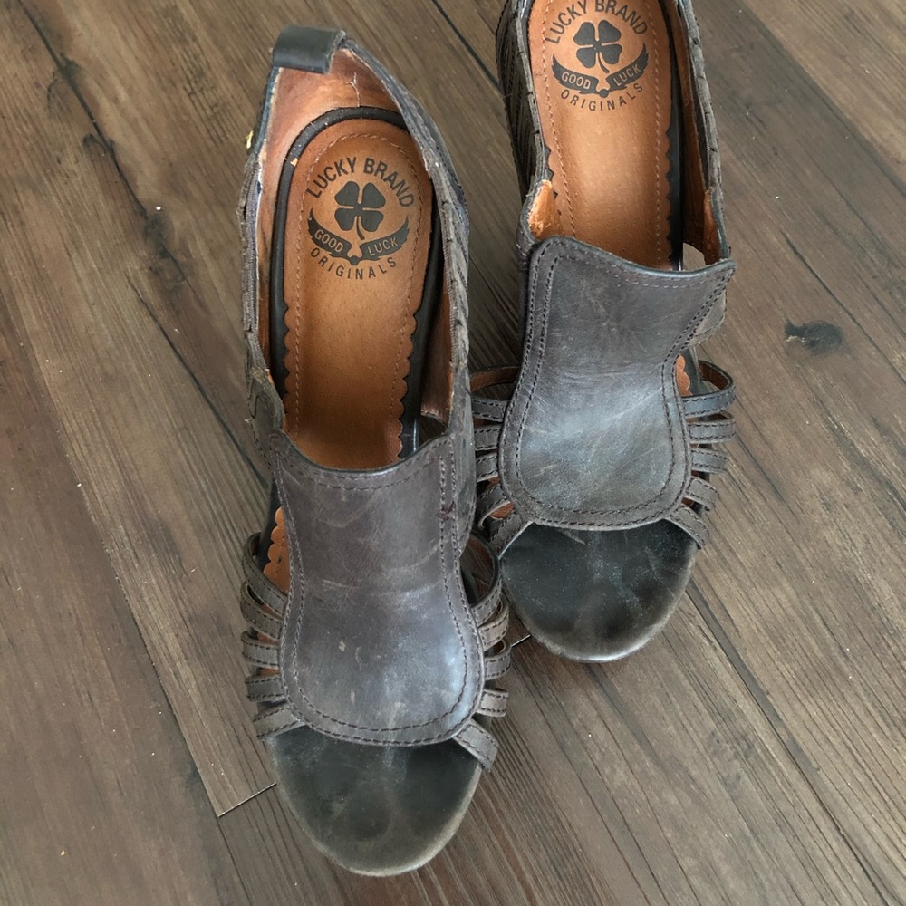 Chocolate brown Lucky Brand Heels